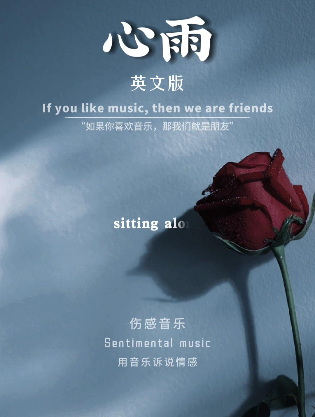 英文版心雨如同思念远方的恋人听一次感动一次心雨英文歌