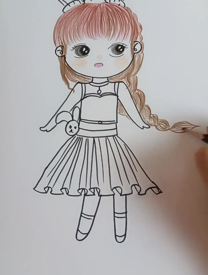 和妹妹一起画小舞