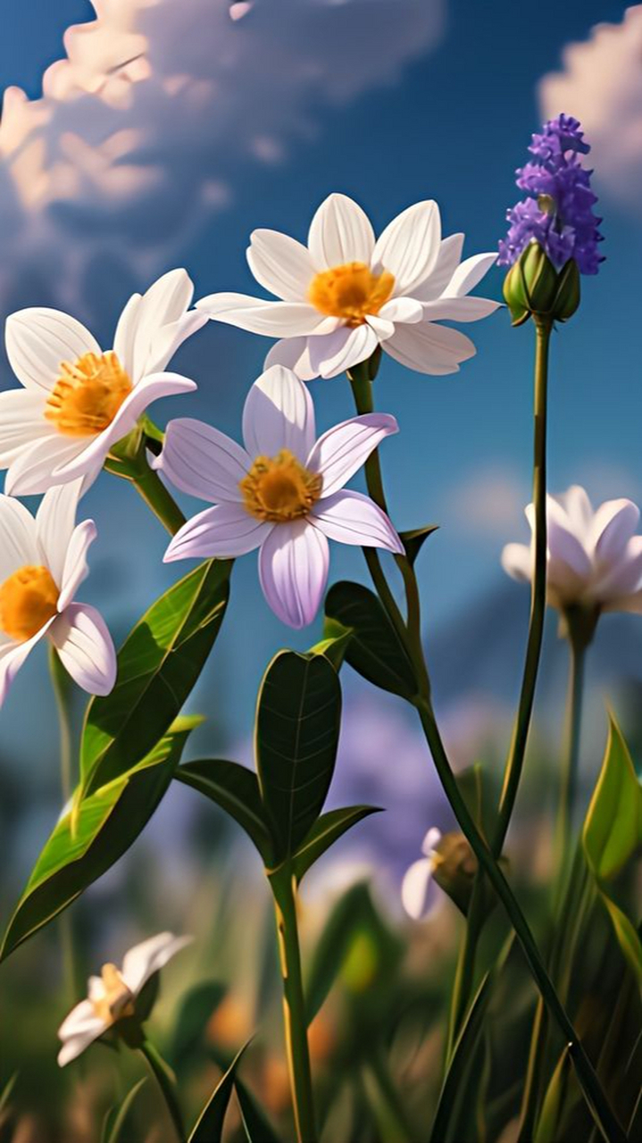 淡雅的花朵壁纸,让人心静如水