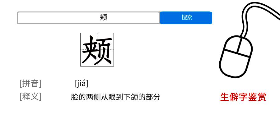 生僻字鉴赏:颊字怎么读?