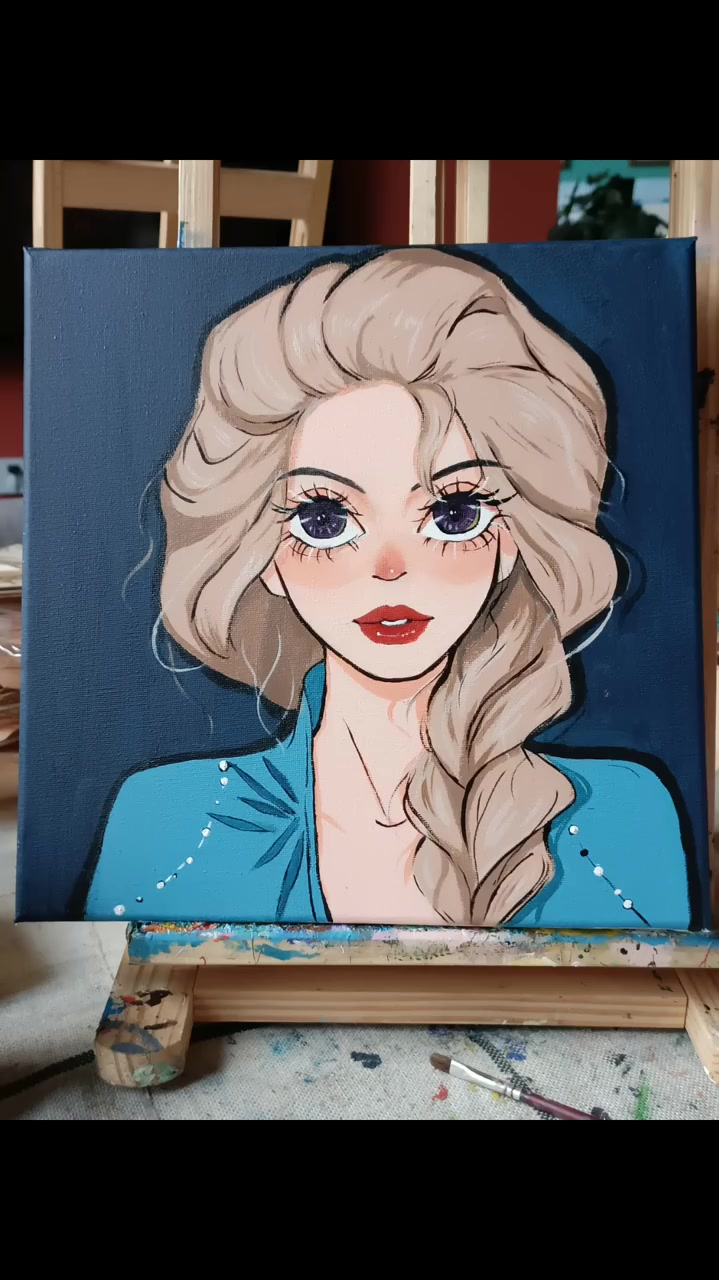 丙烯画绘画教程人物装饰画