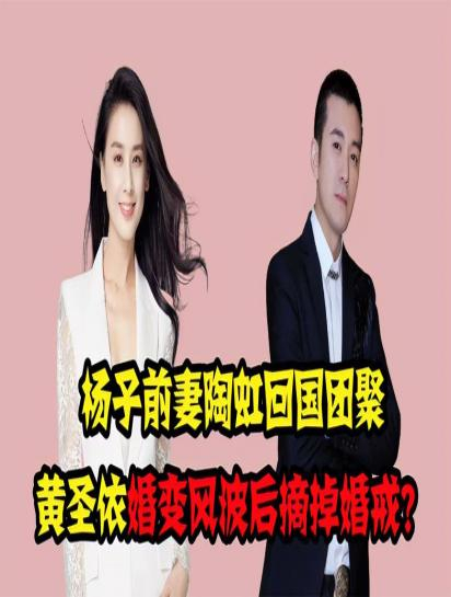 杨子婚变原因疑曝光,前妻回国参加家庭聚会黄圣依婚戒消失不见1