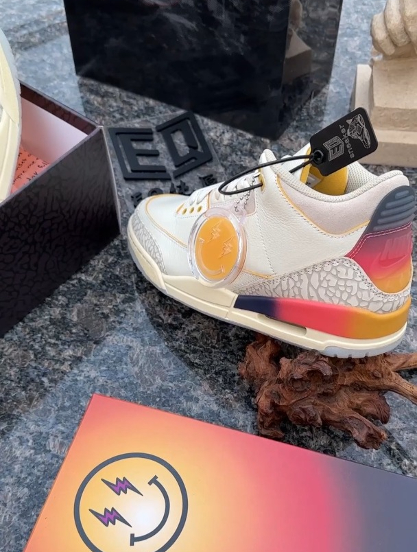 每日潮鞋捡漏鉴赏:aj3彩虹