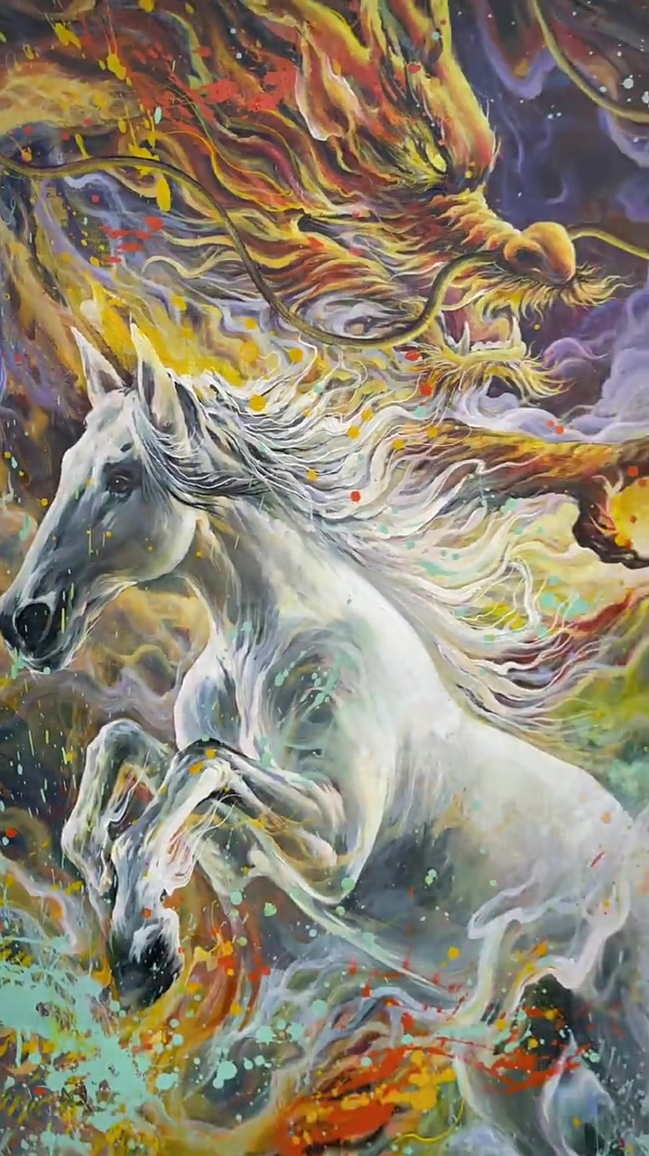 龙马精神视频,绘画日常