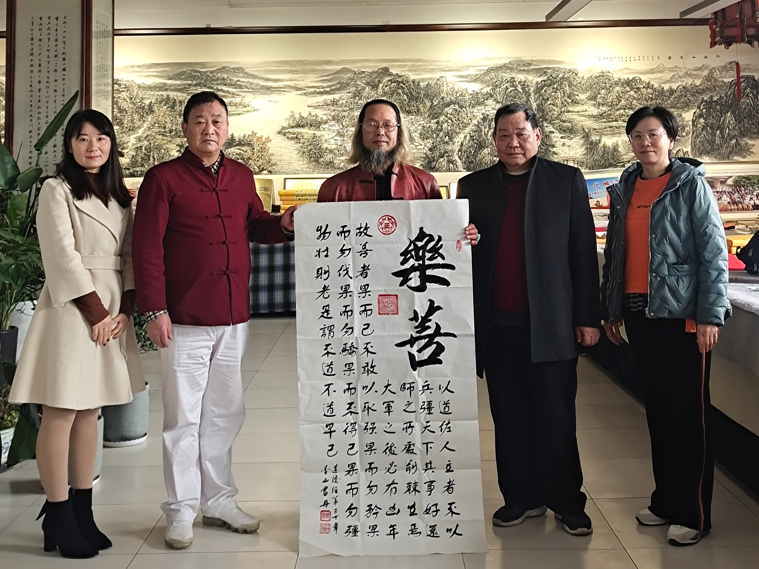 书法家常克洲做客西安华夏平安书画院