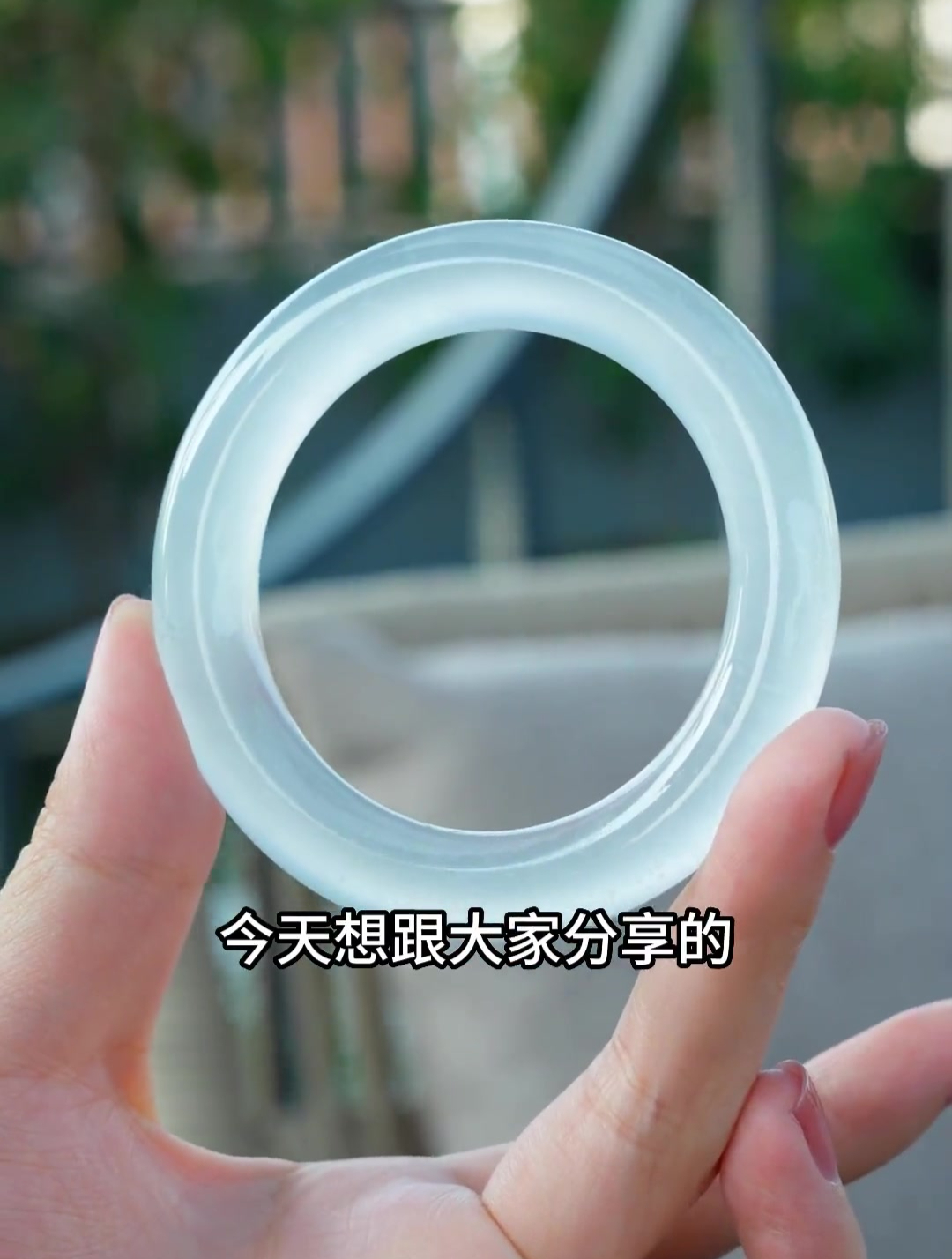 高冰玻璃种翡翠手镯,太美了!