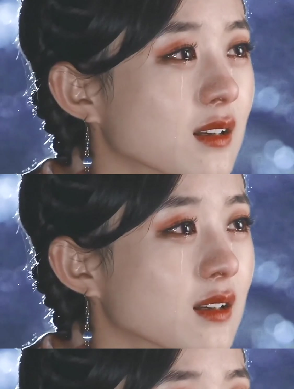 十年前赵丽颖第一部女主角的哭戏她的眼泪像珍珠一样真的好美