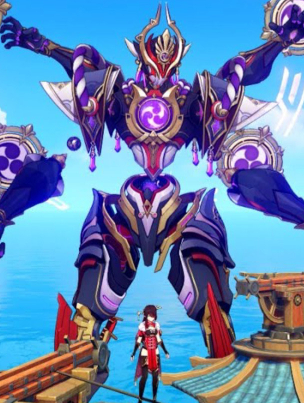 原神mod 散兵机甲攻击死兆星号 北斗大姐一刀解决-度小视