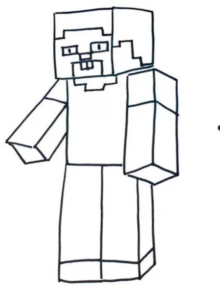 和我一起学画画,今天我们来画 我的世界里的史蒂夫!-度小视