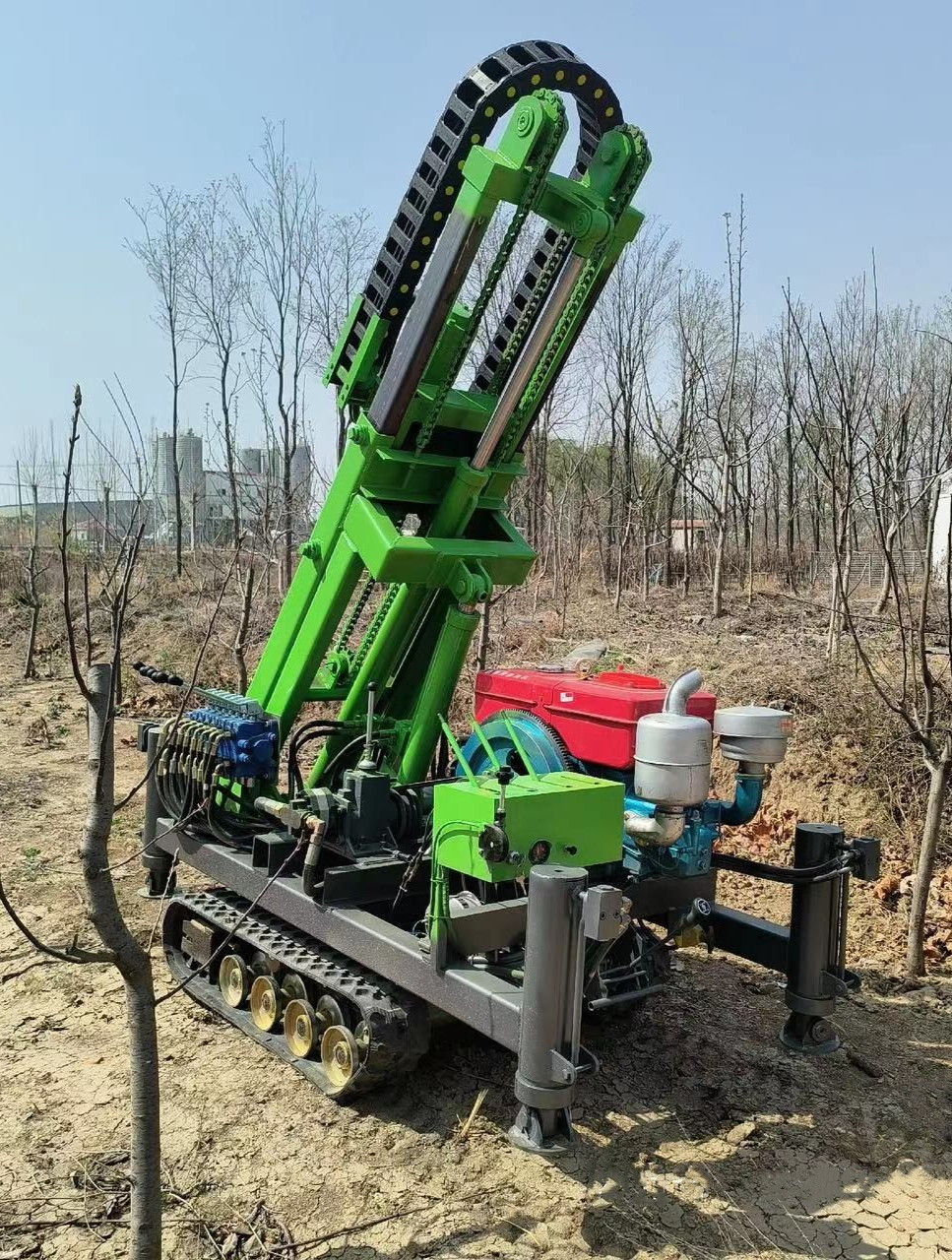 立式螺旋地桩打桩机光伏工程打桩钻孔拧地螺丝机器