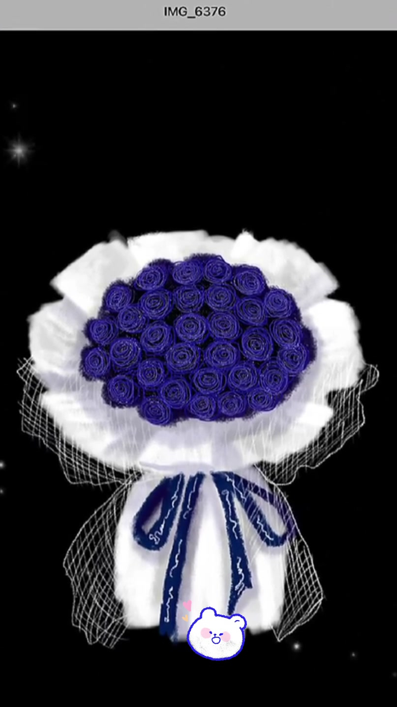 备忘录画玫瑰花蓝色妖姬