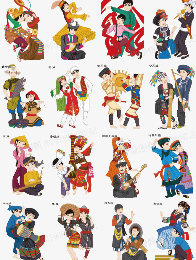 好多妇女盛装出席砍牛仪式,用钢丝绳拴住水牛颈脖固定