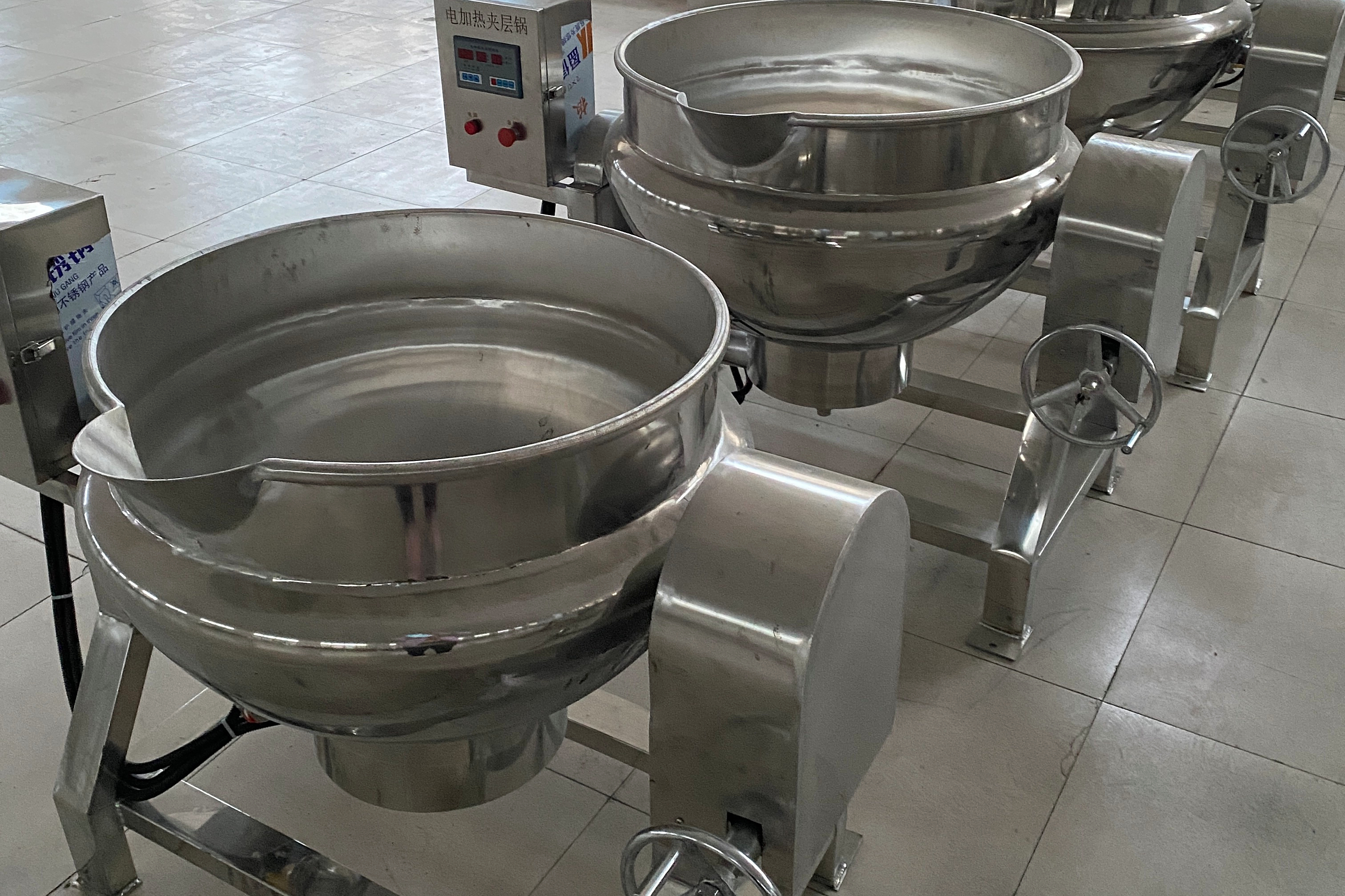 全自动搅拌炒锅- 商用多功能不锈钢大功率立式蒸汽燃气电加热煮锅
