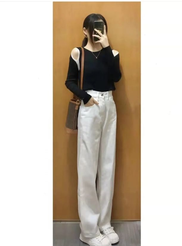 白色裤子配什么颜色上衣好看