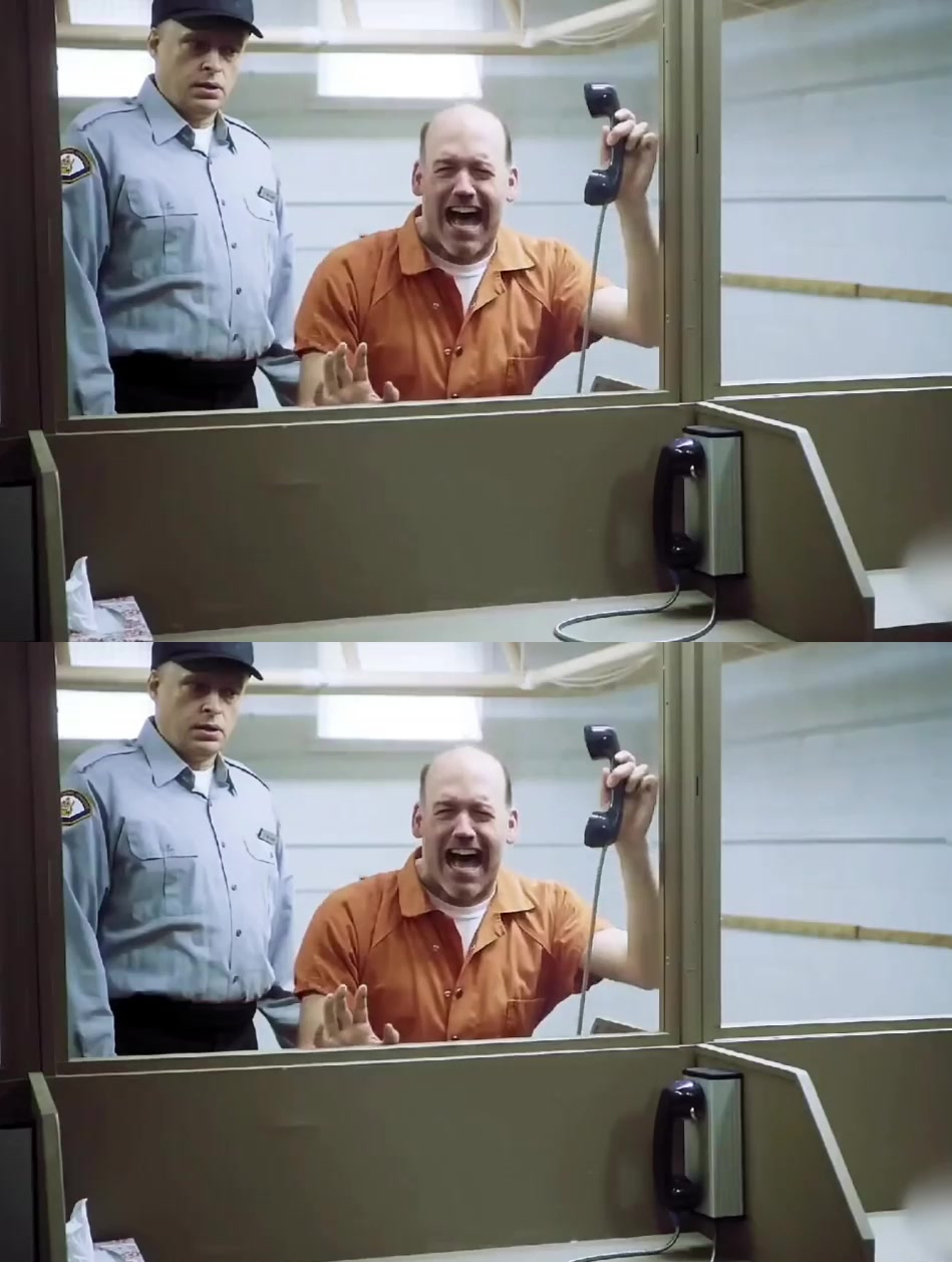 国外版变脸大师面对妻子的探监完美演出了影帝的气势