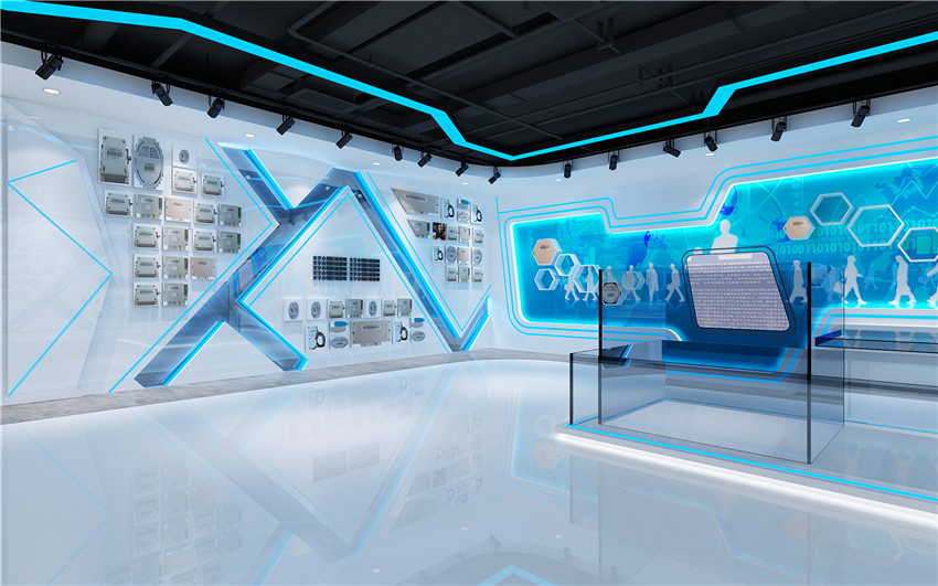 合肥企业展厅装修,智慧展厅设计,科技感展厅这样打造!