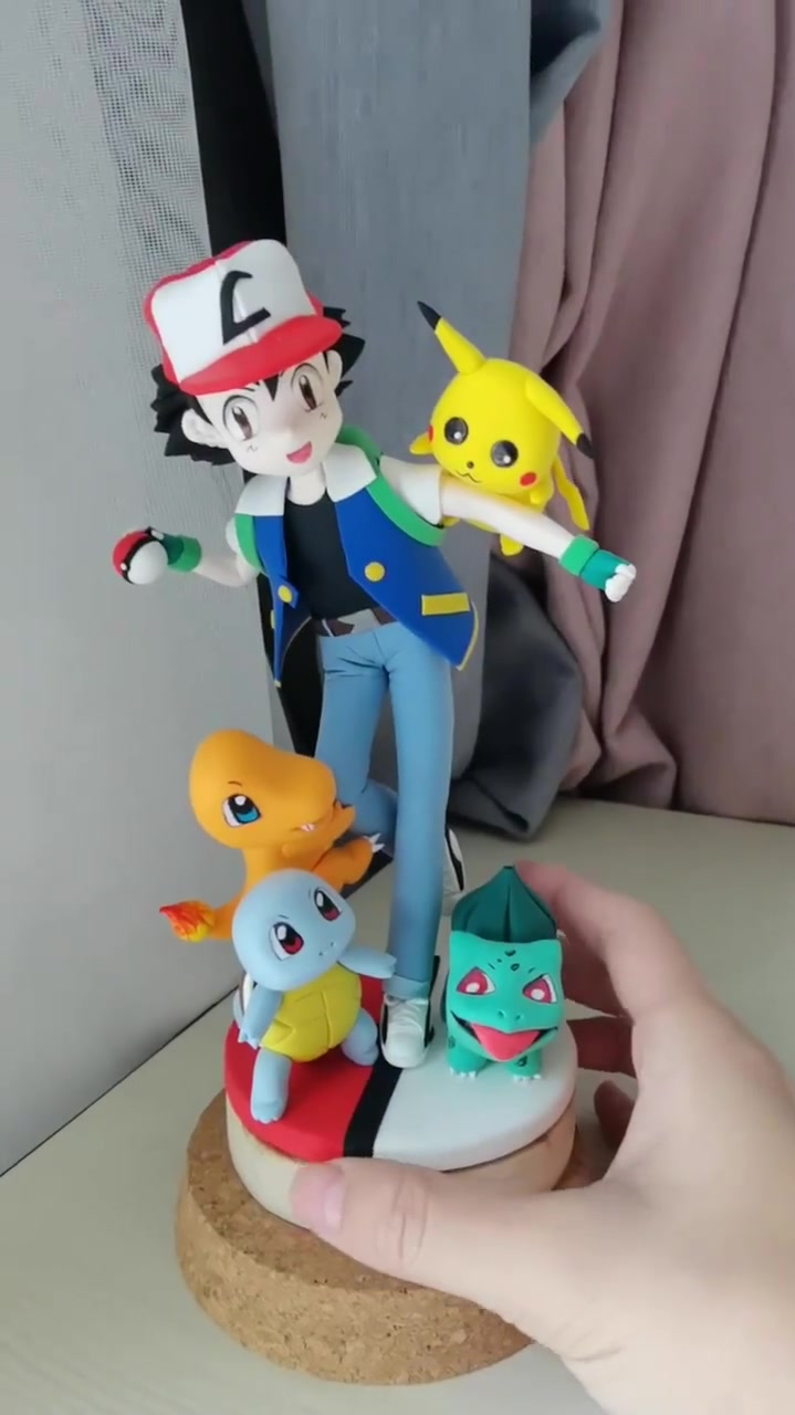 超轻粘土自制宠物小精灵手办