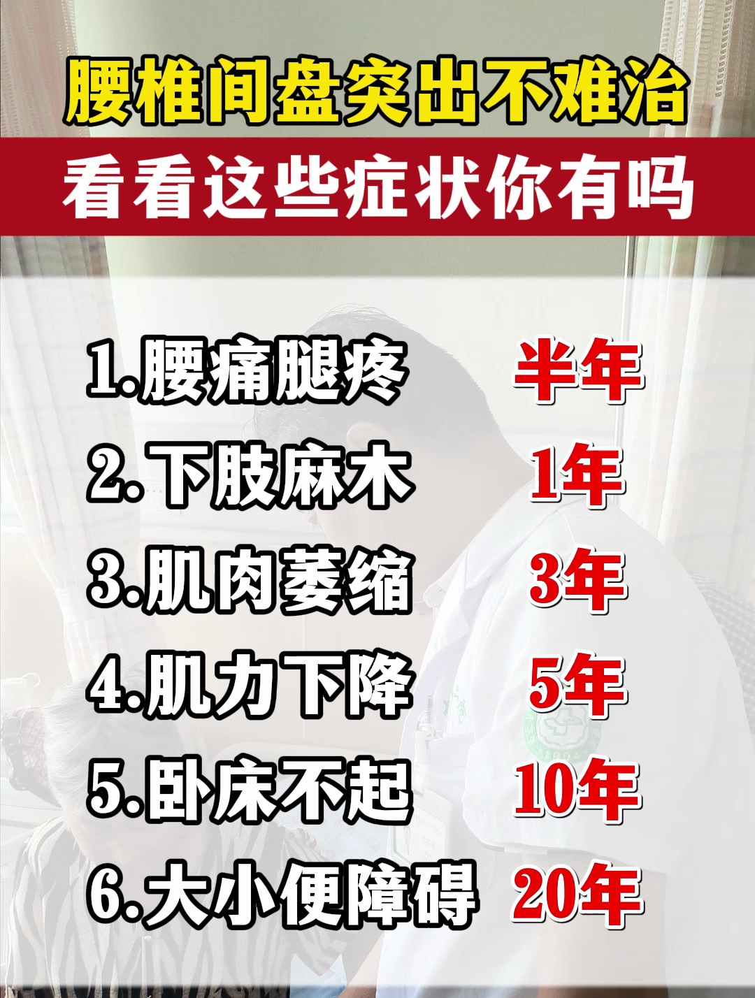 腰椎間盤突出不難治,看看這些症狀你有嗎