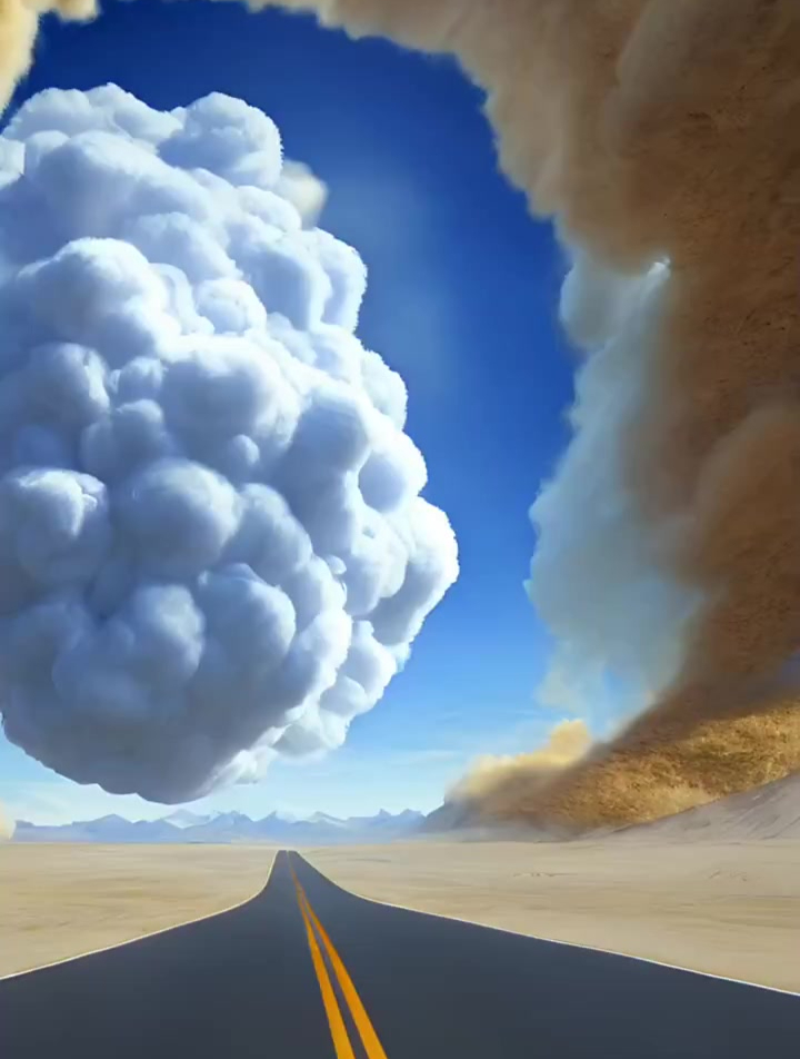 原来云太胖也会掉下来,这下飞不起来啦,挡在路上了