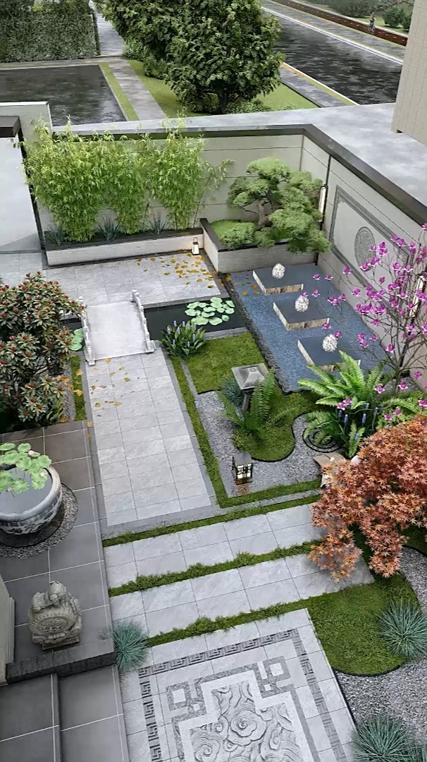 l型院子这样做丨是不是很有春天的味道