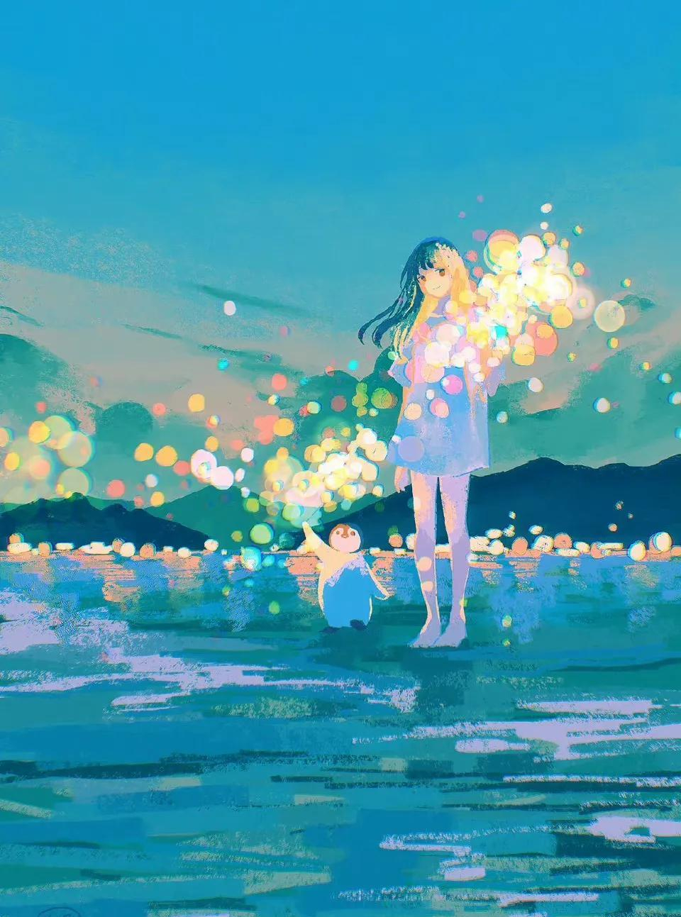 分享10张童真风格的唯美插画,来看看有哪些吧?