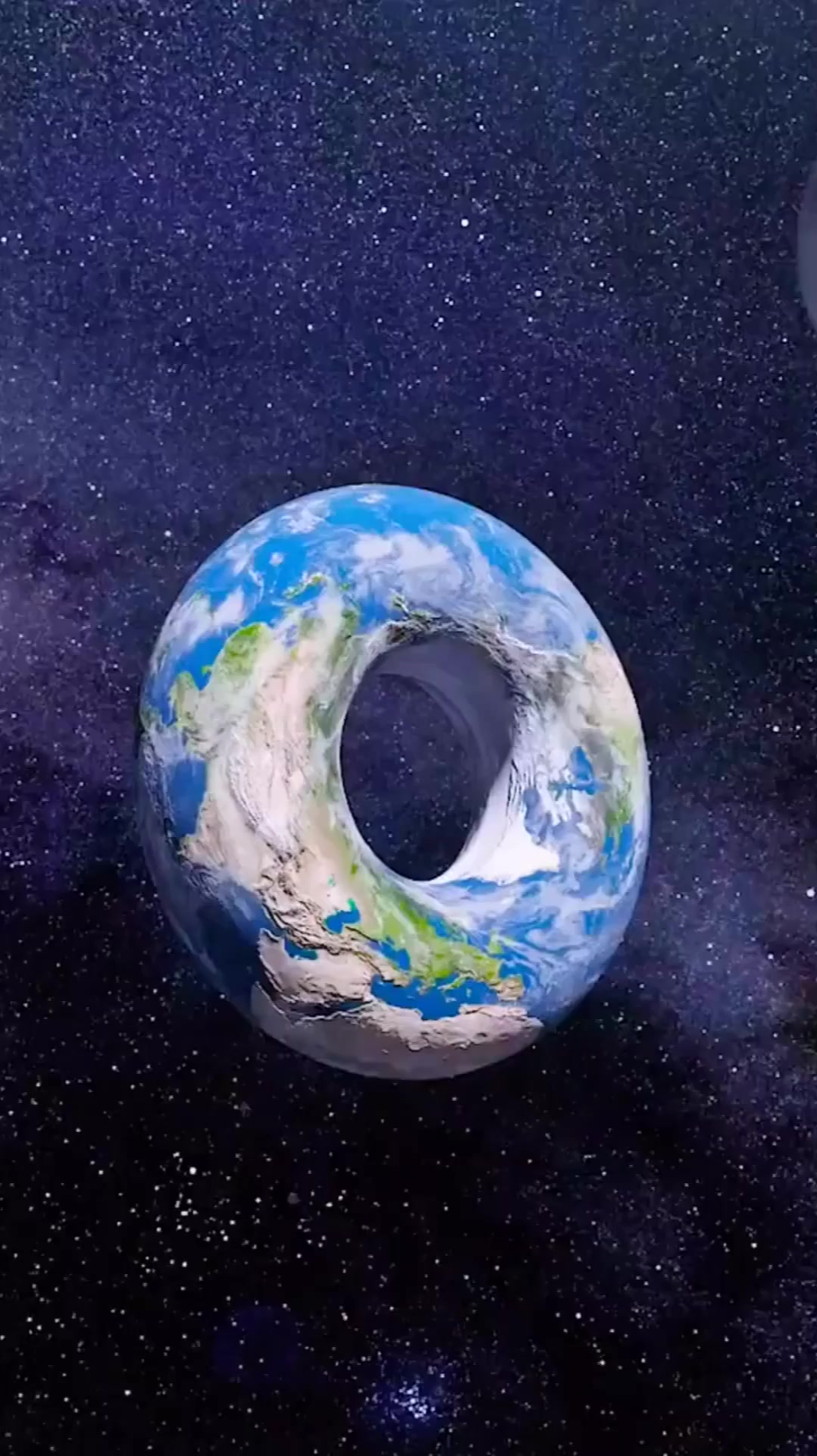 假如地球变成甜甜圈的形状,月球会做怎样的运动?看完长见识了!