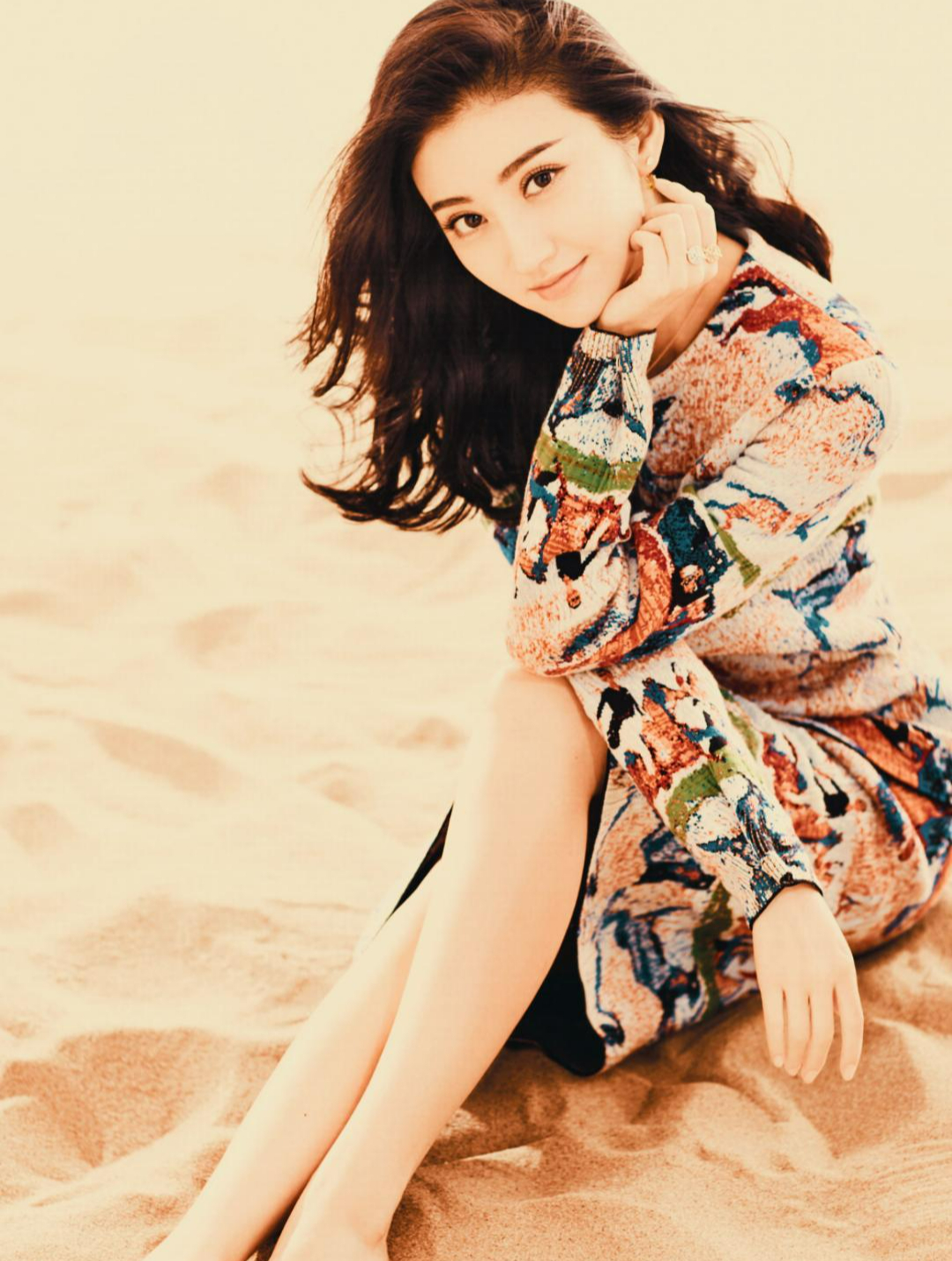 景甜,可爱的小脚丫