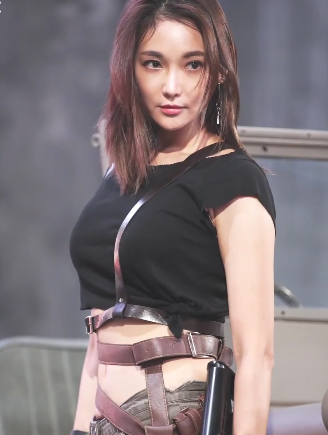 模特文佳景车展秀第十弹颜值与身材都令人难忘让人大饱眼福