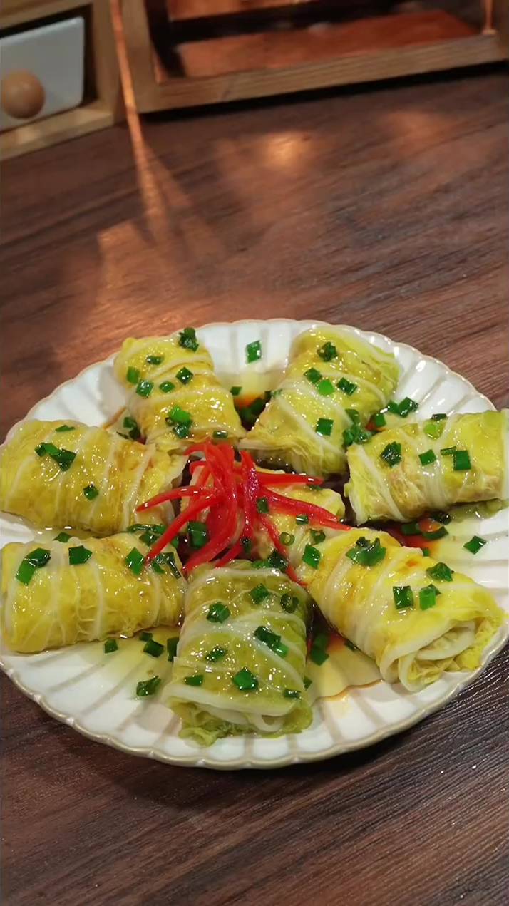 白菜酿肉,味道太棒了