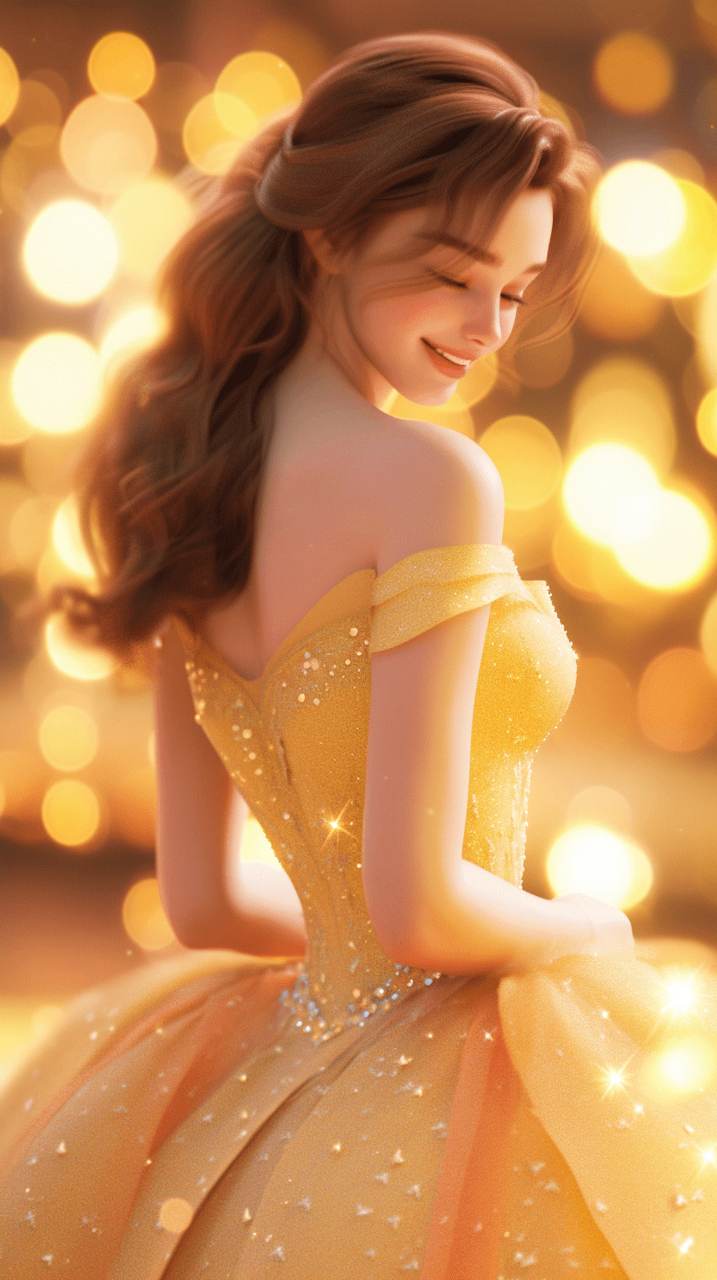 美女与野兽-漂亮可爱的贝儿公主.