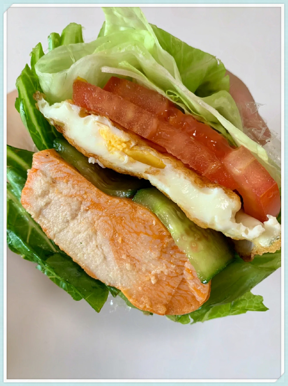 吃得干净真的会瘦  快来看看这个不加吐司的生菜三明治的制作方法!