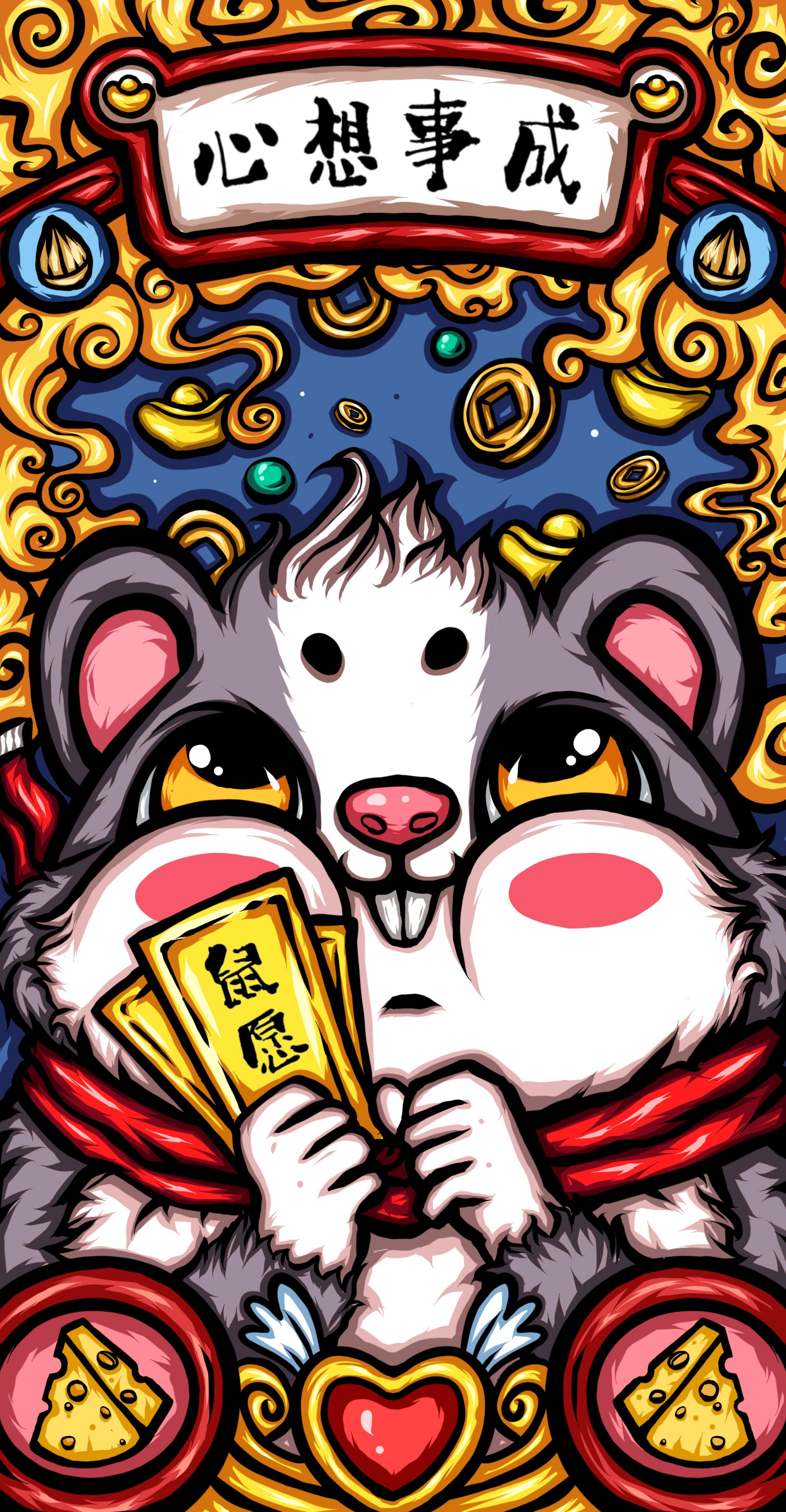 原创卡通国潮插画赏析