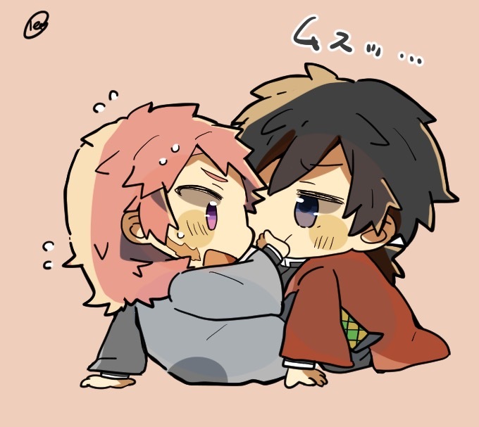 义勇狼×锖兔兔—可爱的两只,而且我知道你们一定是社会主义兄弟情