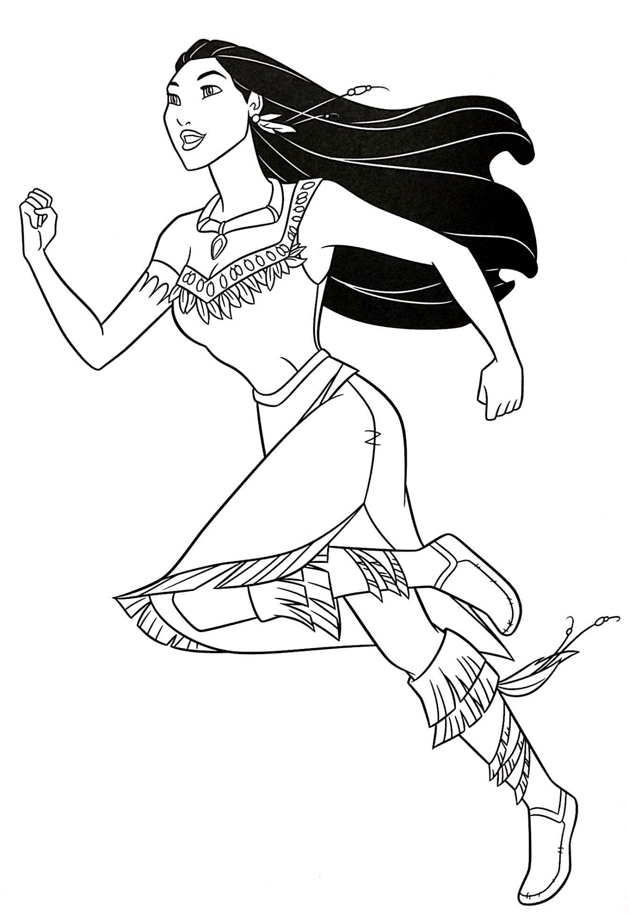 迪士尼公主线稿