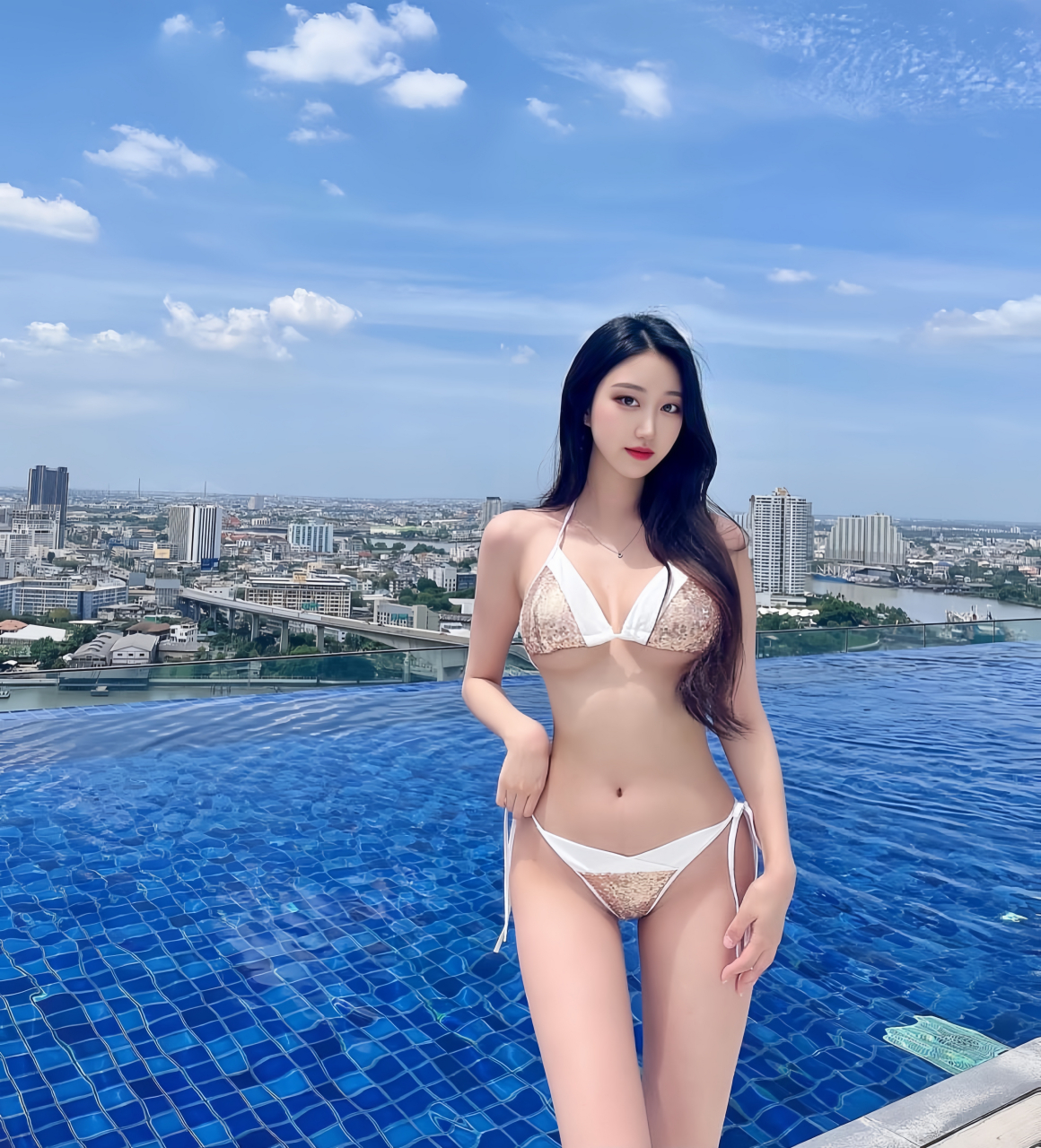 韩国美女泳装写真集#性感美女泳装