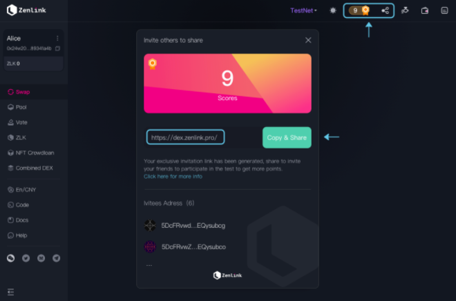 【波卡项目空投】波卡首个跨链 DEX 协议 Zenlink 正式开启公测,参与公测赢取限量版 NFT 及海量 ZLK 空投!必须使用电脑! 【波卡项目空投】波卡首个跨链 DEX 协议 Zenlink 正式开启公测,参与公测赢取限量版 NFT 及海量 ZLK 空投!必须使用电脑!