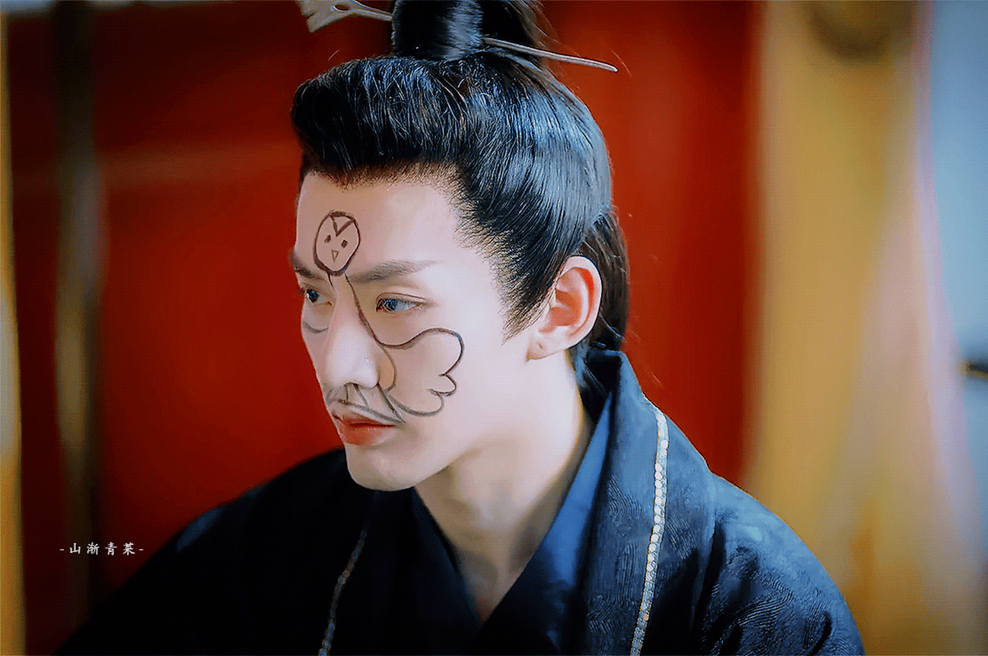 邓为×雪阡寻,鸭子妆好特别,以鼻子为中心画个鸭子妆.