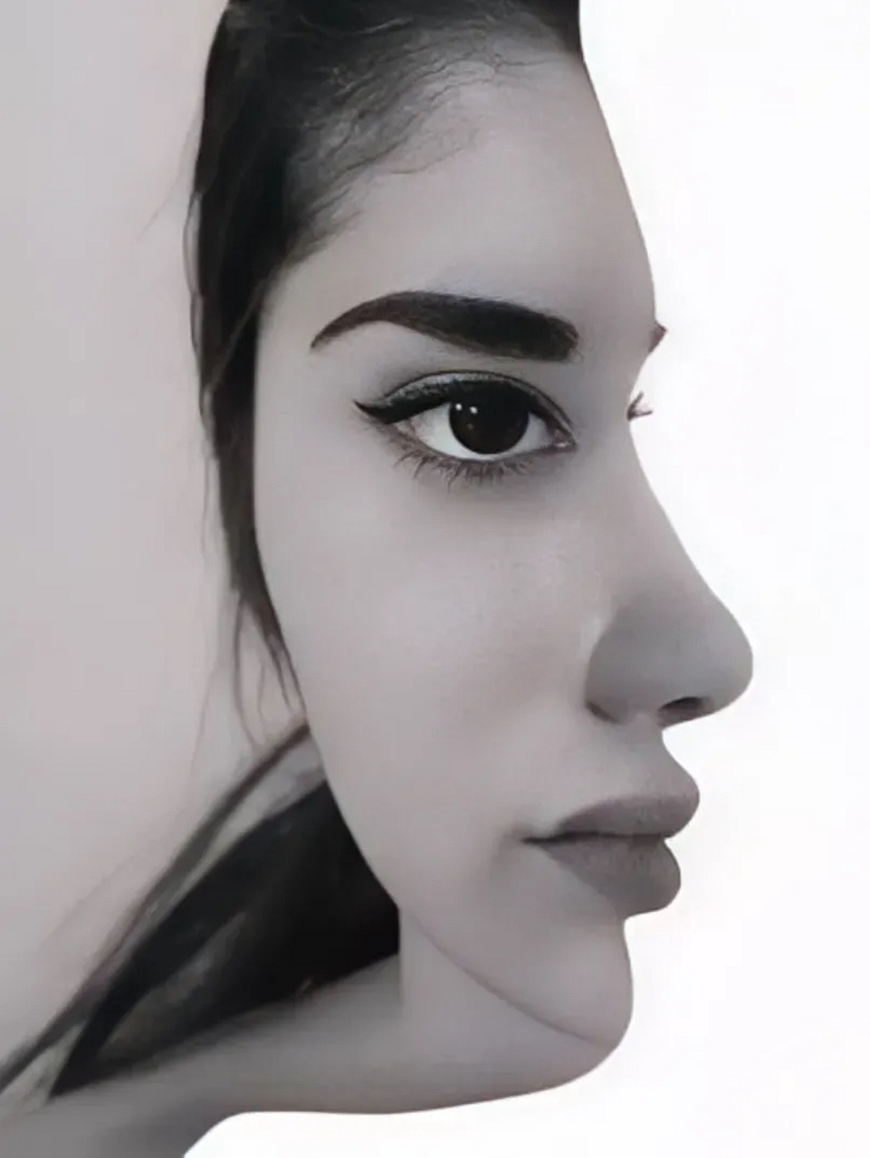 心理测试:这张图你第一眼看见的是正脸还是侧脸?