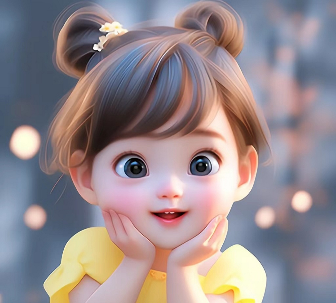 可爱的小女孩头像与你分享#今日早安问候