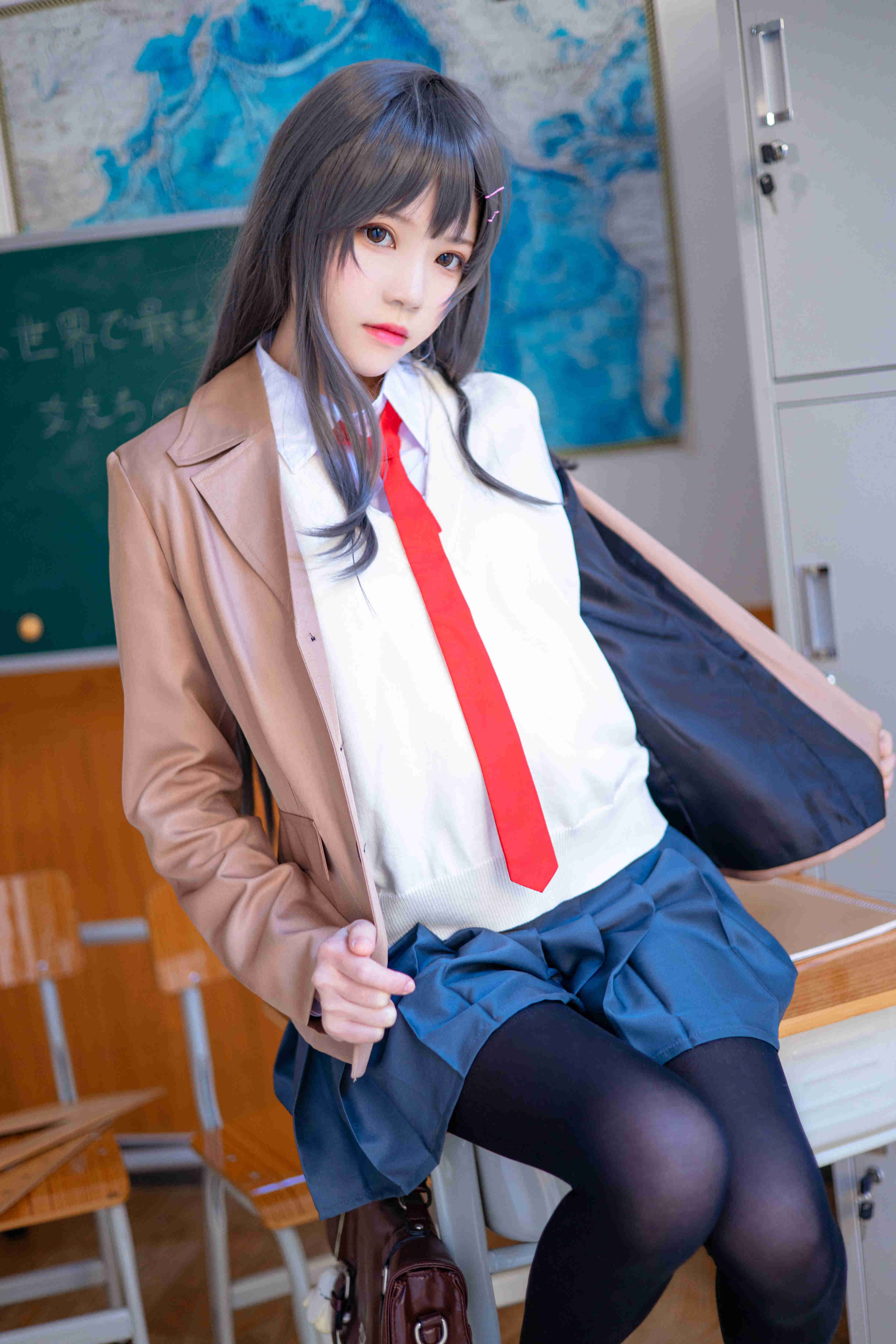 桜桃喵cos麻衣学姐美图**鉴赏！被人遗忘的少女，怎么可能被忽视？ liuliushe123.com六六社 第13张