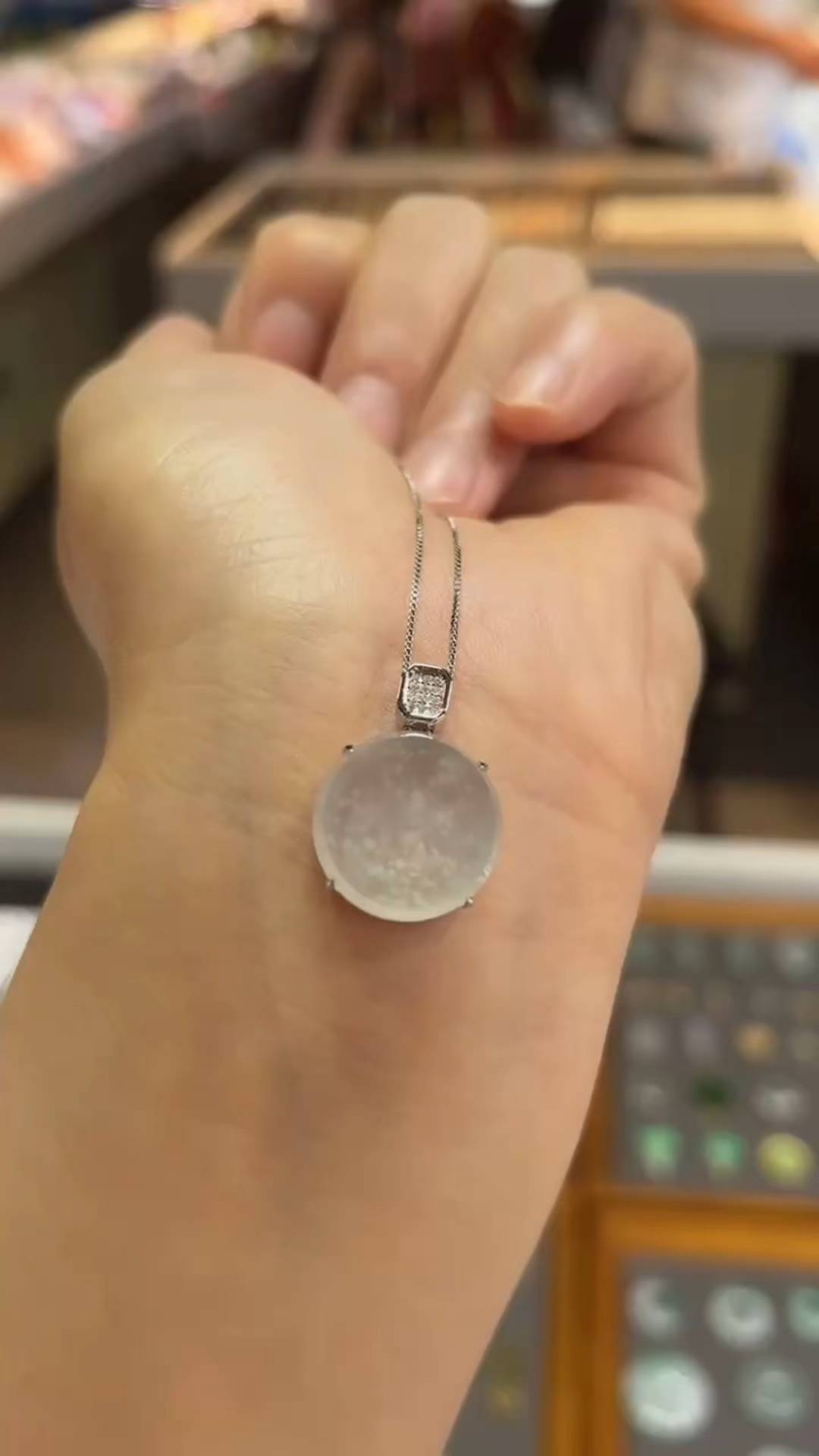 18k雪花棉平安无事牌