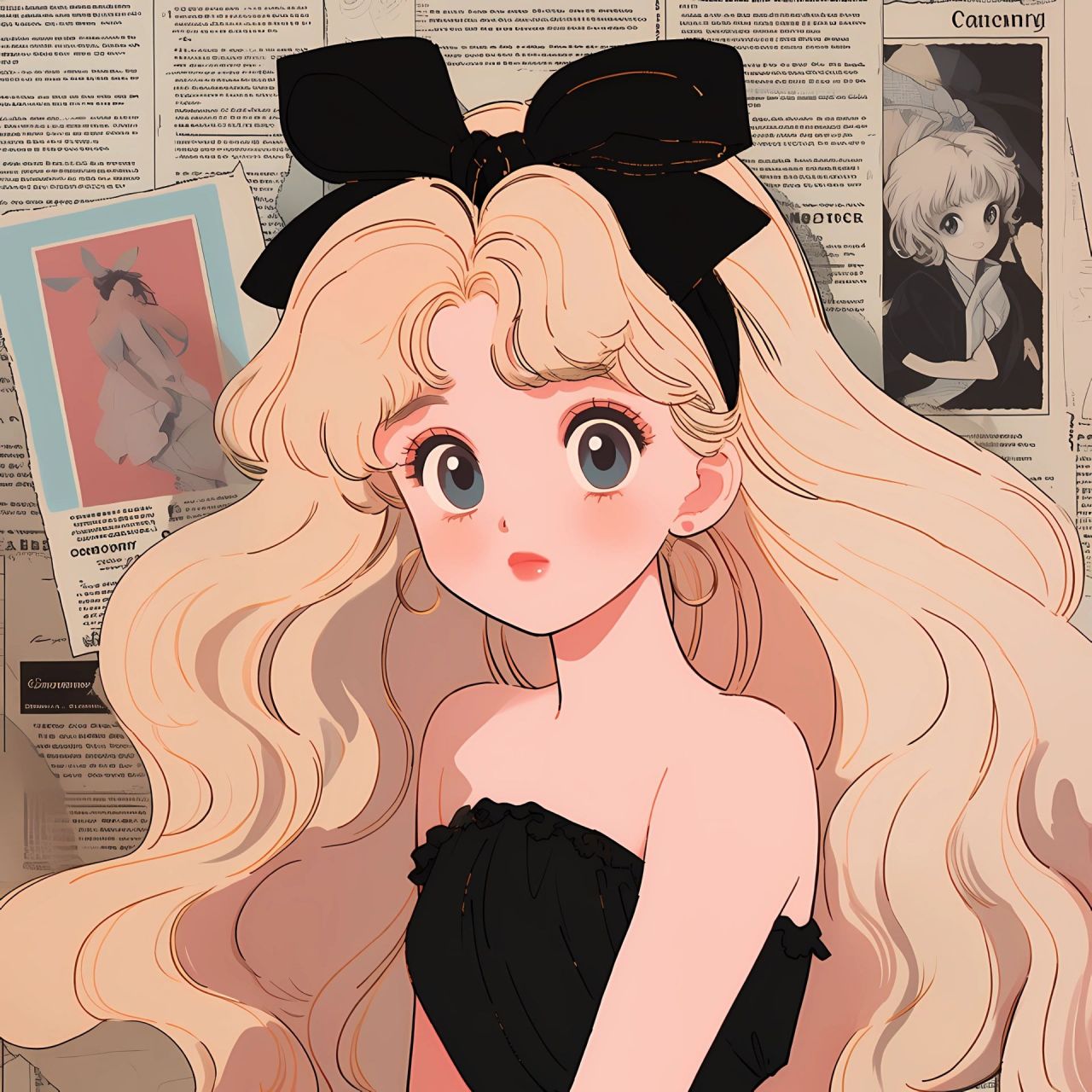 女孩头像:心中的微光,是梦想出发的地方,永远别忘了保持可爱.