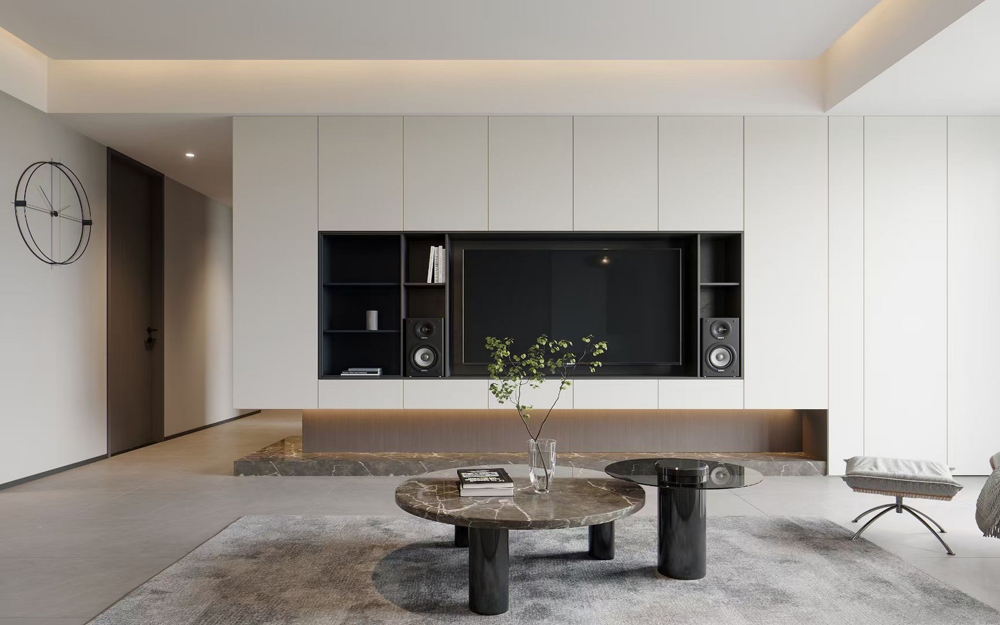 家居装修# #满墙电视柜