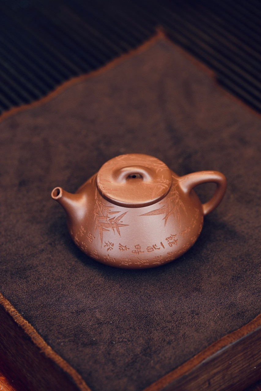 心舟石瓢|优质底槽清|250cc|全手  勇毅炜作品,造型无锐利之处,却丝毫