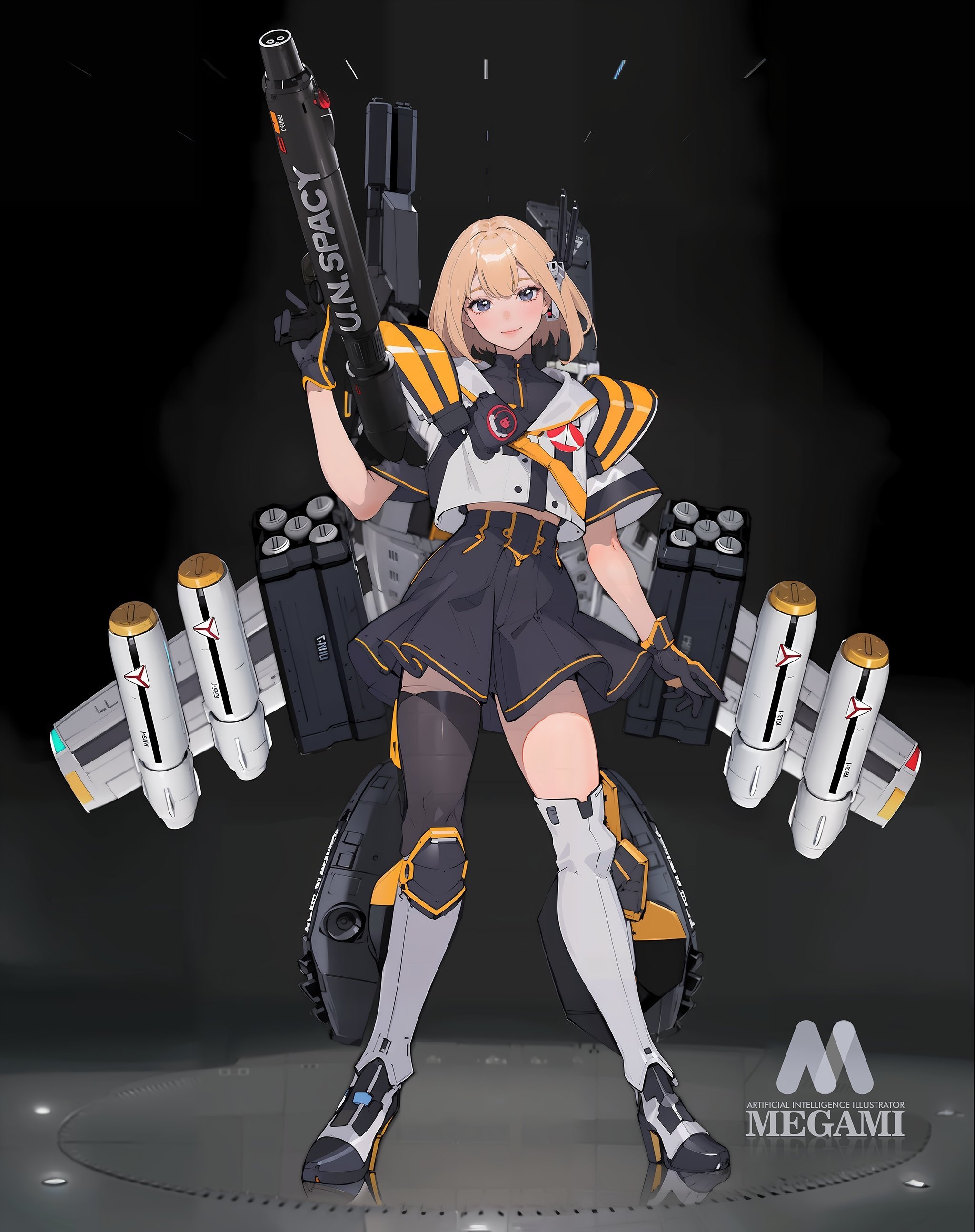画师decal design 少女与机甲角色概念设计欣赏