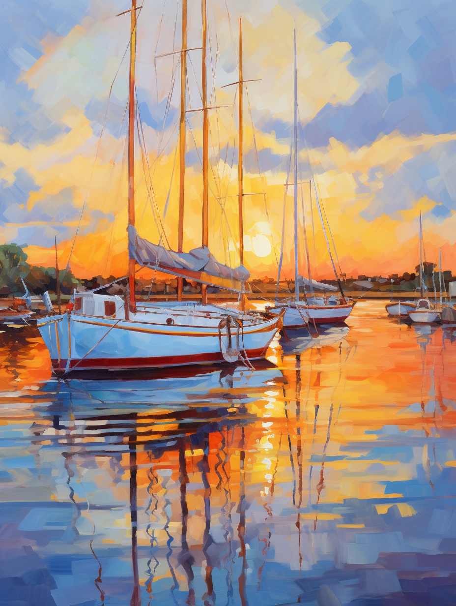 水彩|港湾·泊船