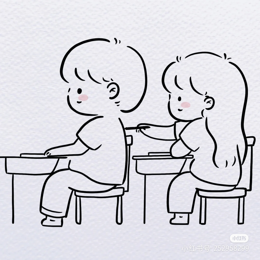 情侣人物简笔画