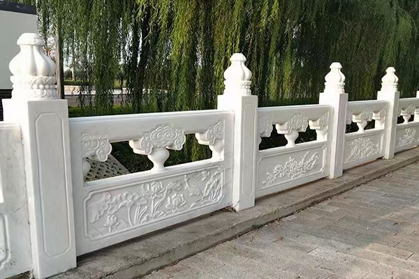 汉白玉石栏杆制作过程