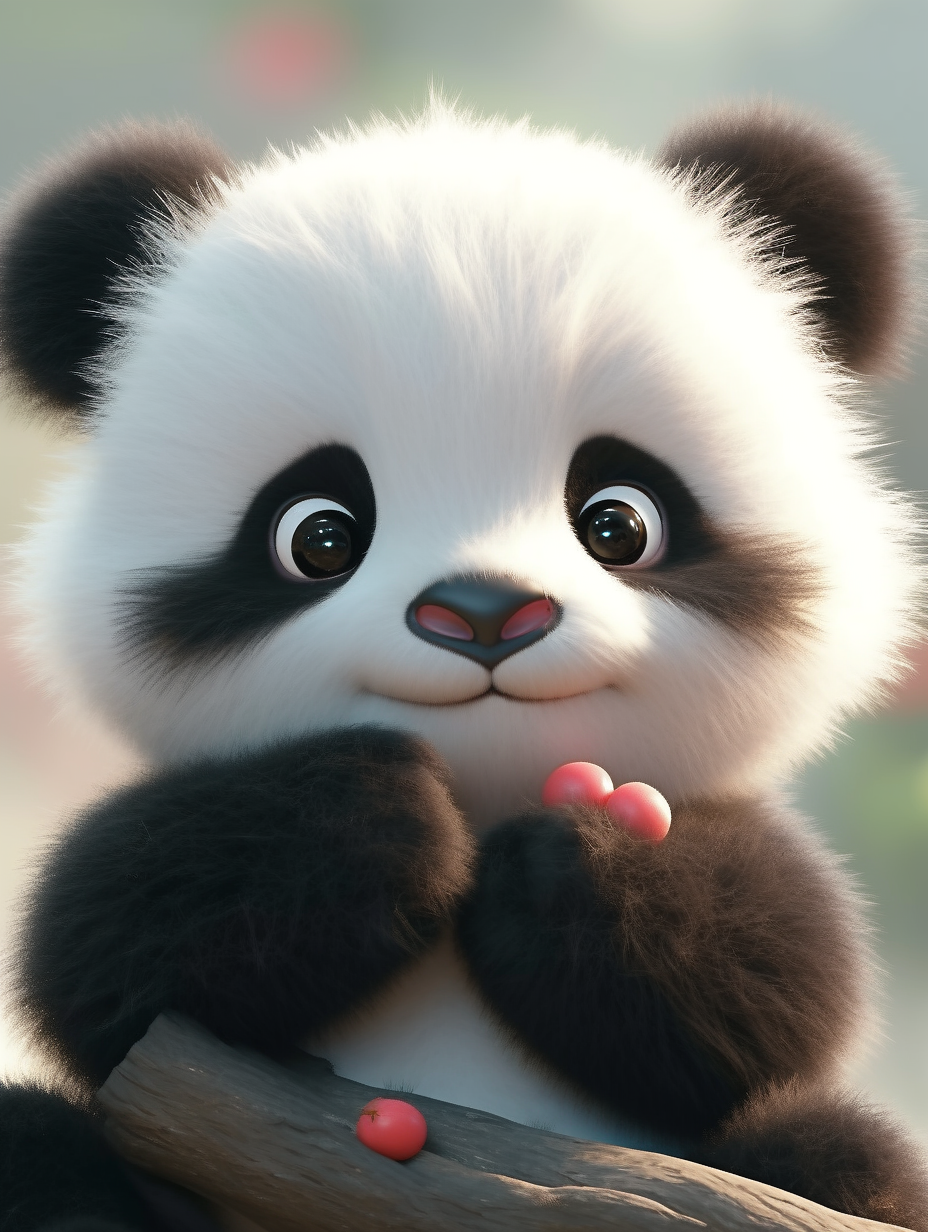 大熊猫幼崽可爱头像壁纸背景图
