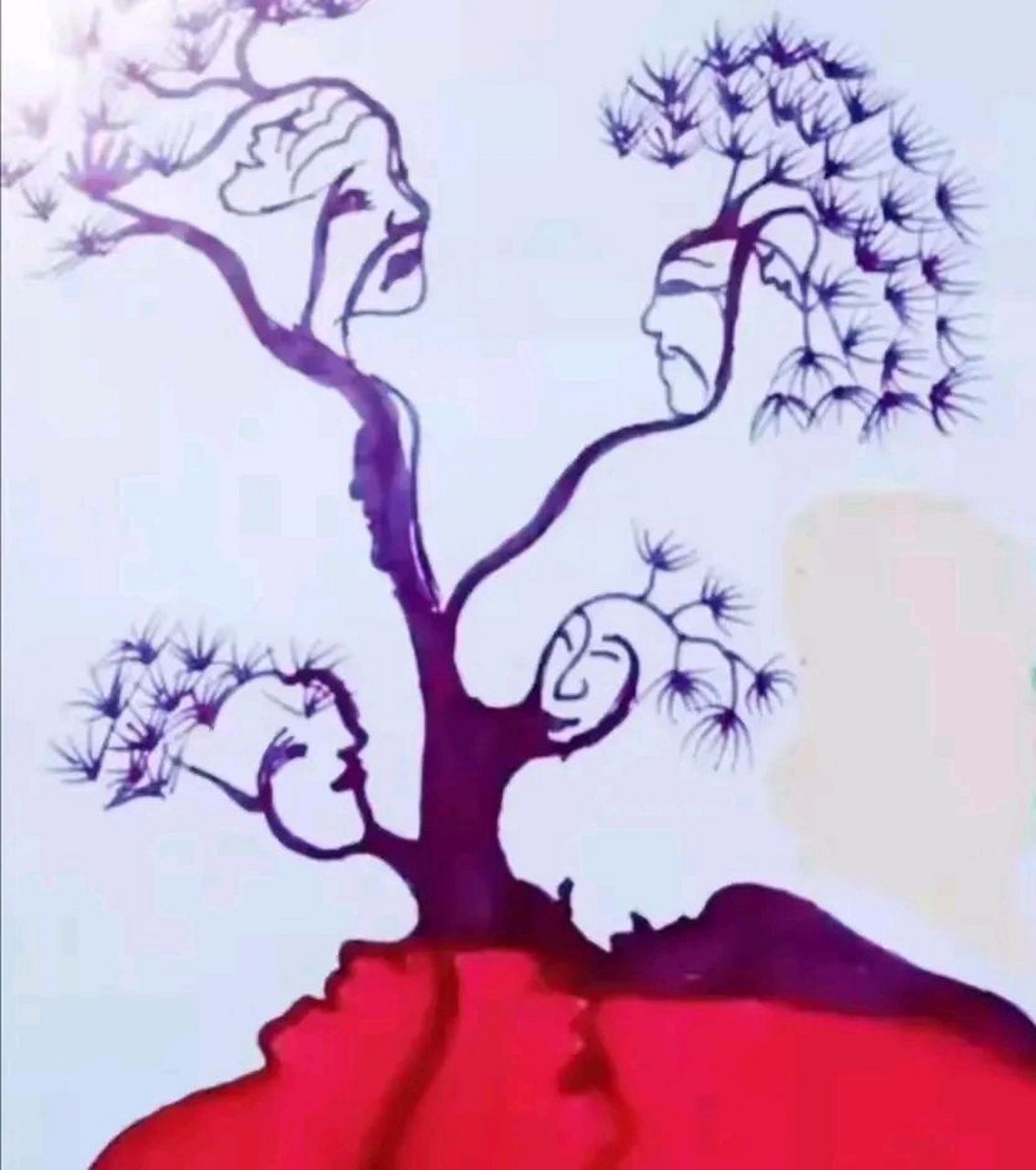 心理测试:图中藏着很多张人脸,普通人看到5张,聪明人看到7张,高手能